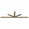 Ekena Millwork Saratoga Rough Sawn Timber Gable Bracket, Douglas Fir, 96"W x 28"H x 2"D x 4"F, 7/12 Pitch GBW096X28X0204SAR00RDF - alternate 2